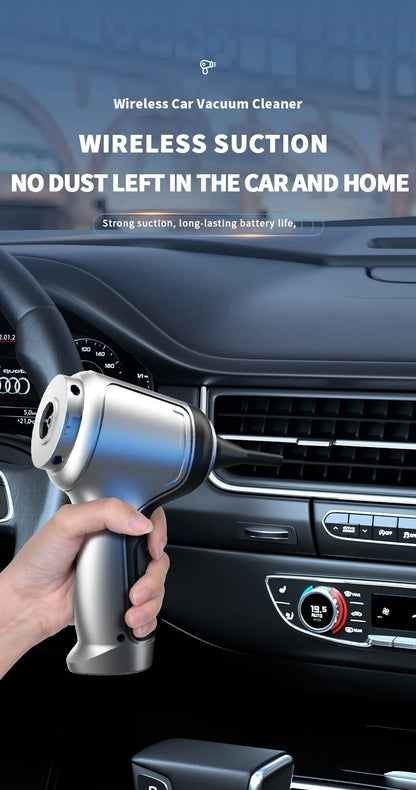 Kabelloser Auto-Staubsauger – Starke Saugkraft für Auto & Zuhause! 🚗✨