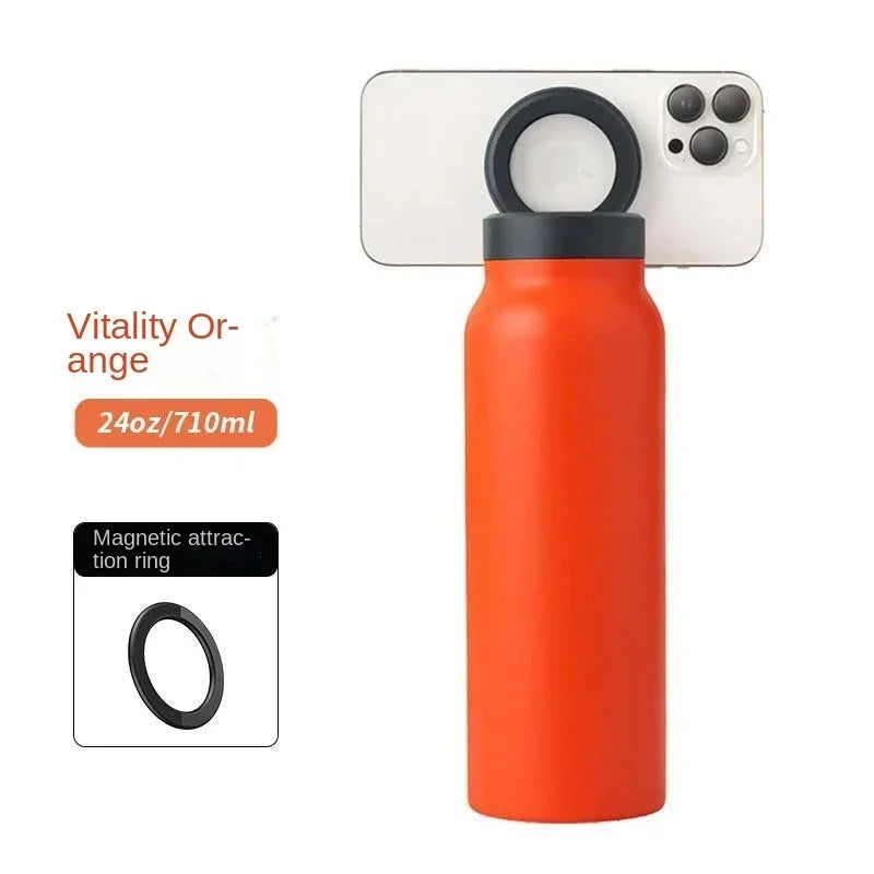 MagHold™ – Magnetische Sport-Trinkflasche mit Handyhalterung