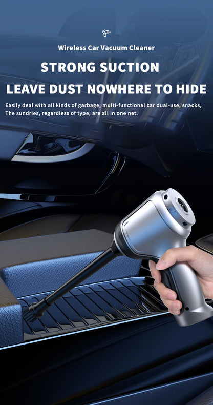 Kabelloser Auto-Staubsauger – Starke Saugkraft für Auto & Zuhause! 🚗✨