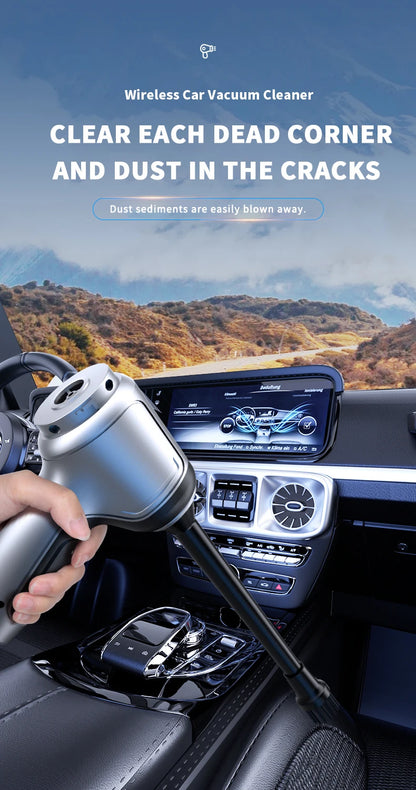 Kabelloser Auto-Staubsauger – Starke Saugkraft für Auto & Zuhause! 🚗✨