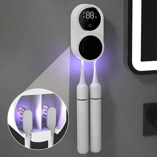 PureBrush™ – Tragbarer UV-Zahnbürsten-Sterilisator mit Halterung
