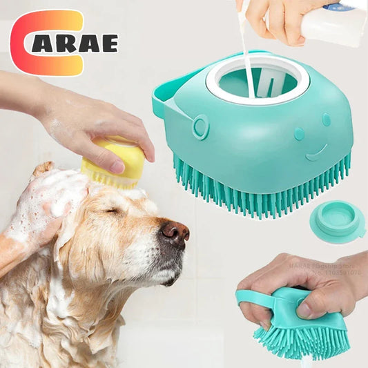 2-in-1 Badebürste für Hunde & Katzen – Sanfte Massage & gründliche Reinigung! 🐶🐱🛁