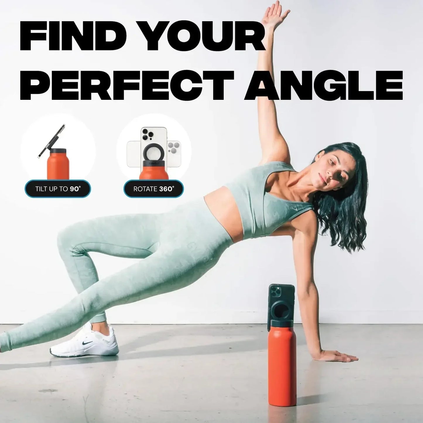 MagHold™ – Magnetische Sport-Trinkflasche mit Handyhalterung